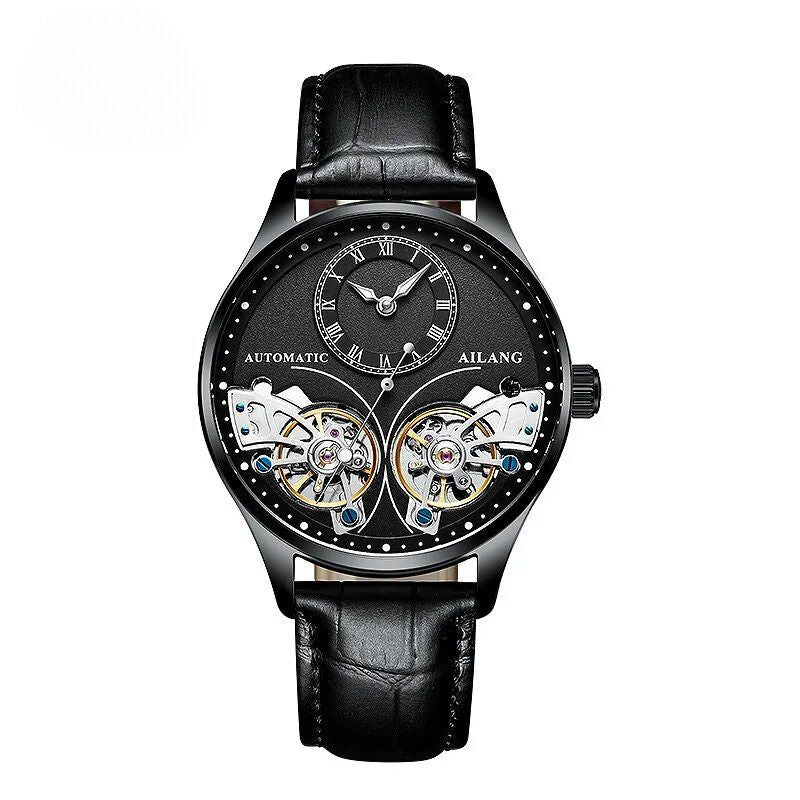 Dobbelt Tourbillon Luminøs Mekanisk Ur