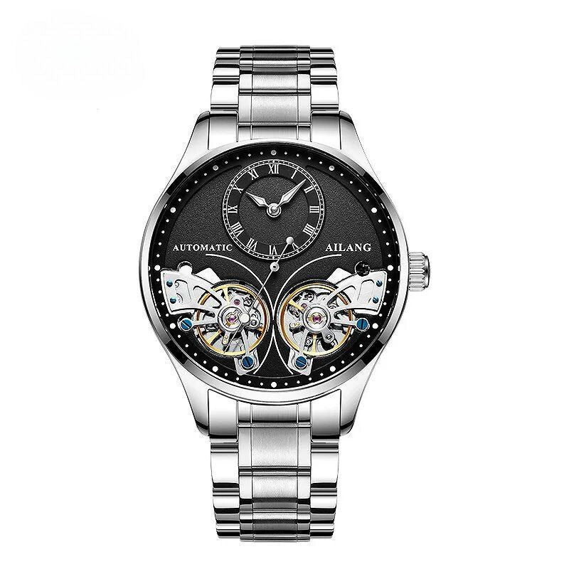 Dobbelt Tourbillon Luminøs Mekanisk Ur