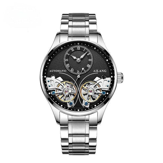 Dobbelt Tourbillon Luminøs Mekanisk Ur
