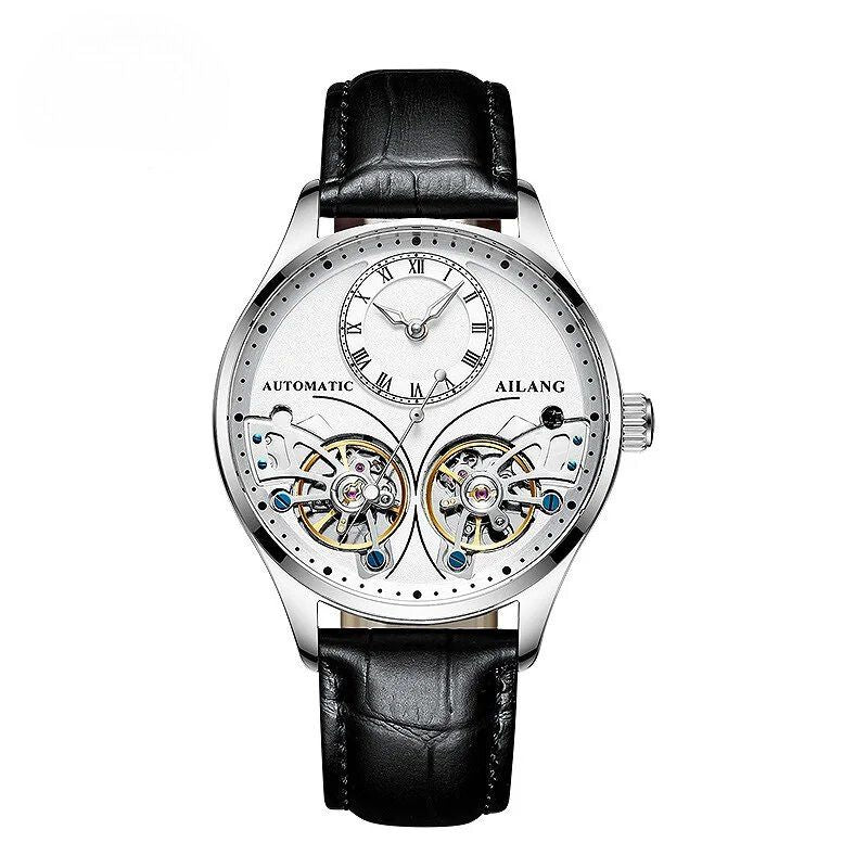 Dobbelt Tourbillon Luminøs Mekanisk Ur