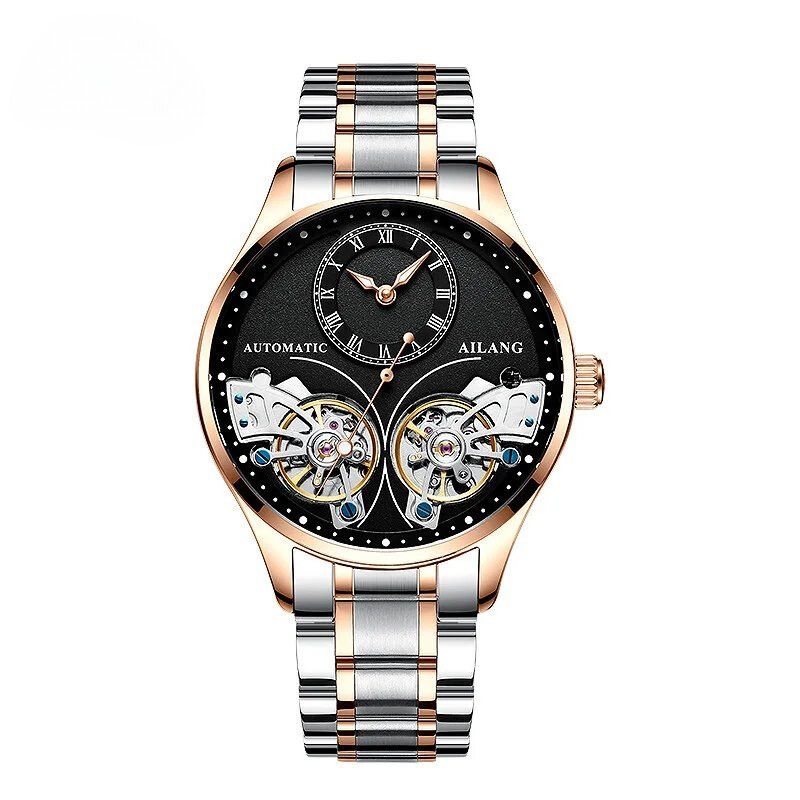Dobbelt Tourbillon Luminøs Mekanisk Ur