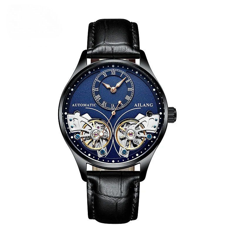 Dobbelt Tourbillon Luminøs Mekanisk Ur