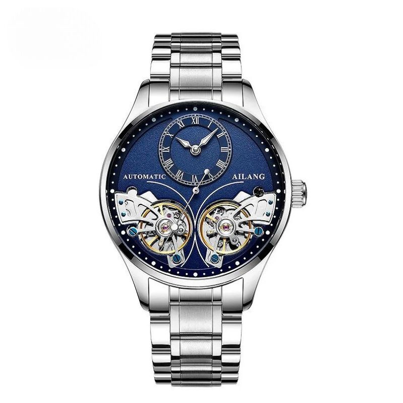 Dobbelt Tourbillon Luminøs Mekanisk Ur