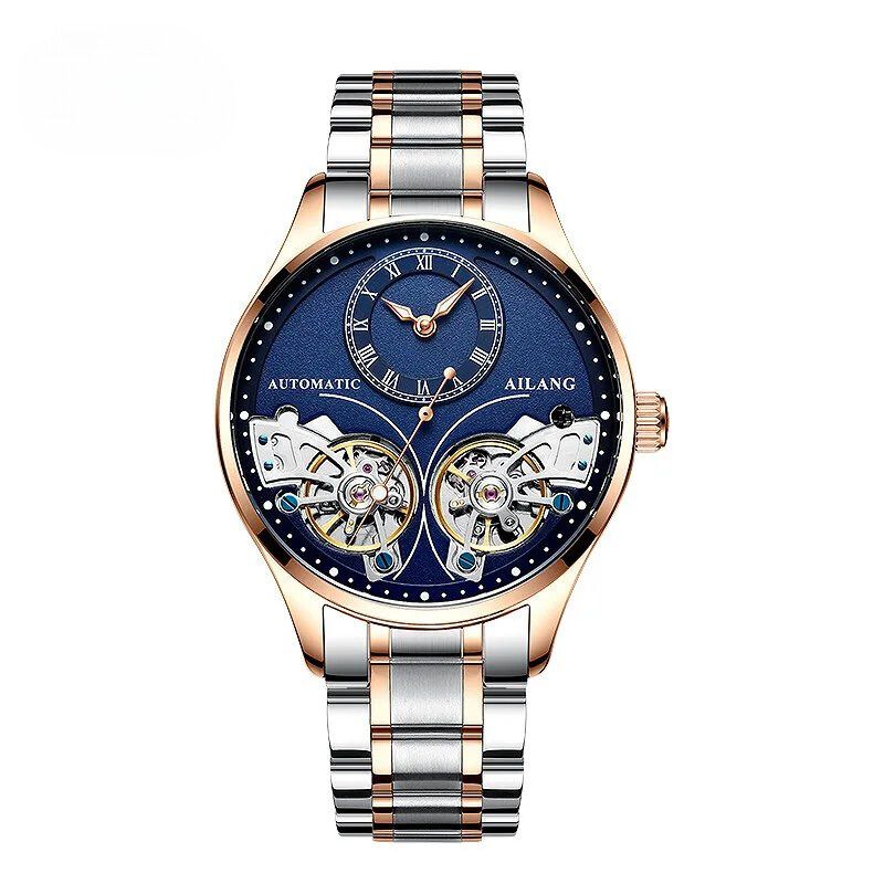 Dobbelt Tourbillon Luminøs Mekanisk Ur