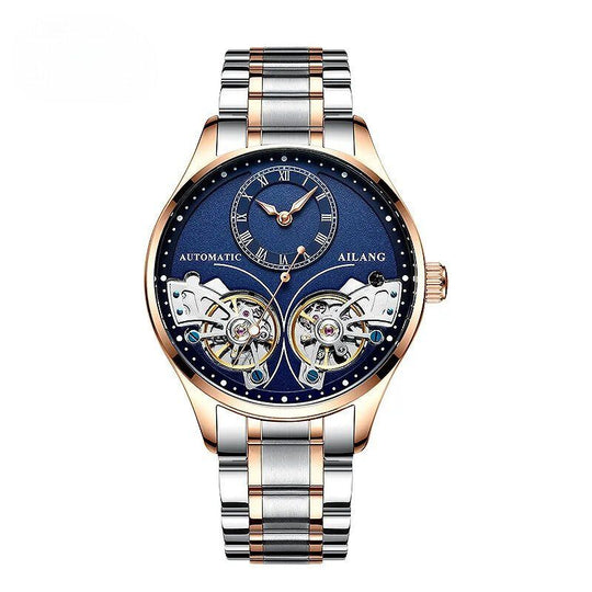 Dobbelt Tourbillon Luminøs Mekanisk Ur