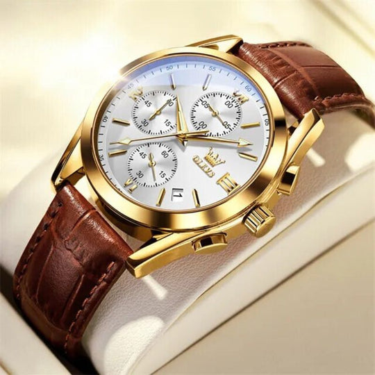 Quartz Lysende Kronograf Ur