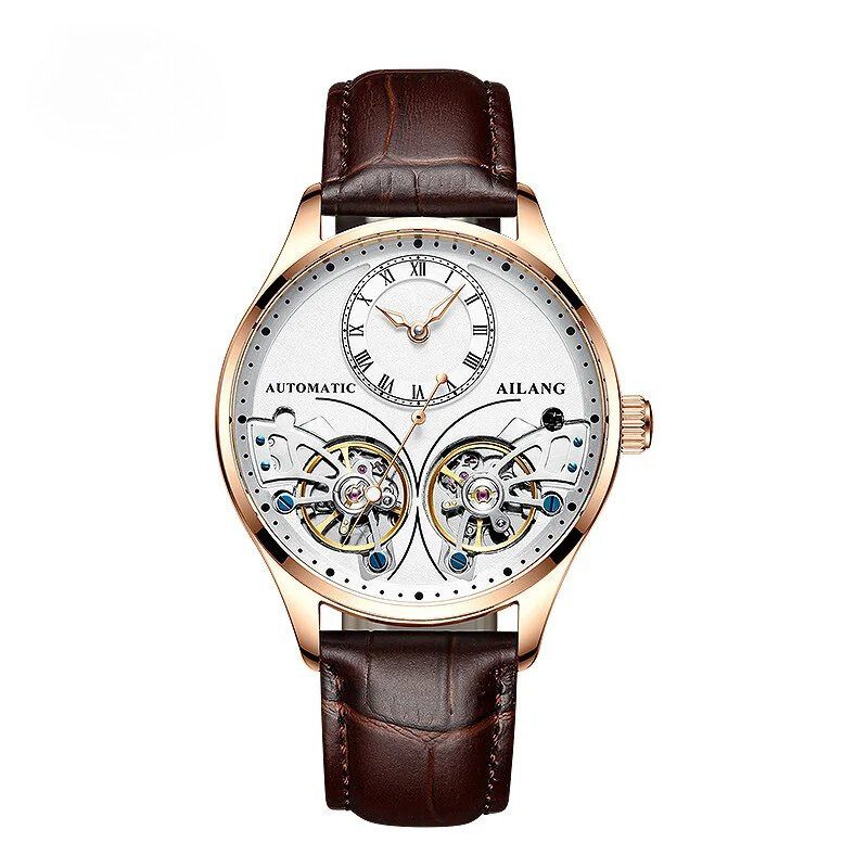 Dobbelt Tourbillon Luminøs Mekanisk Ur