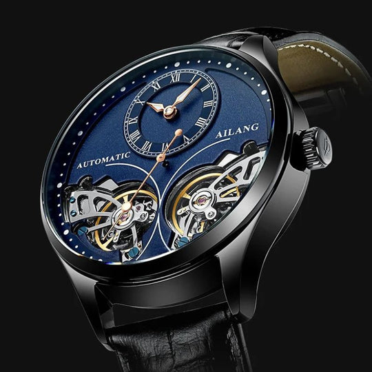 Dobbelt Tourbillon Luminøs Mekanisk Ur