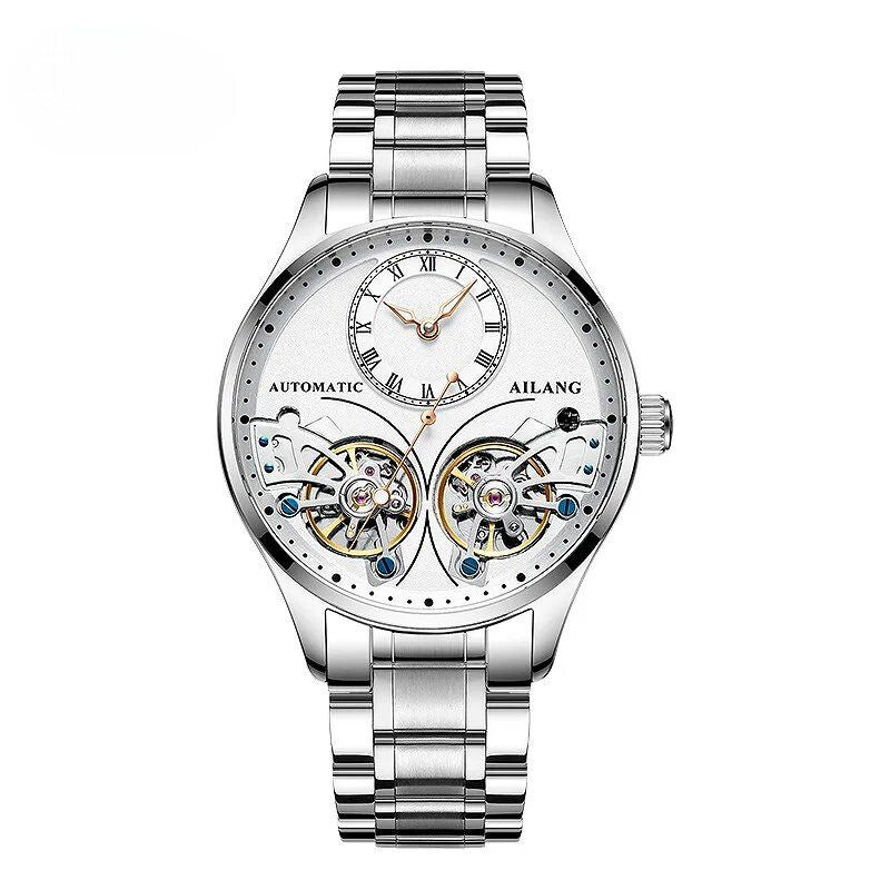 Dobbelt Tourbillon Luminøs Mekanisk Ur