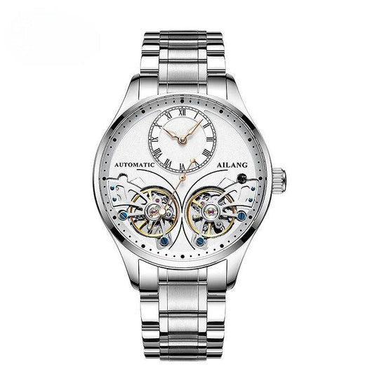 Dobbelt Tourbillon Luminøs Mekanisk Ur
