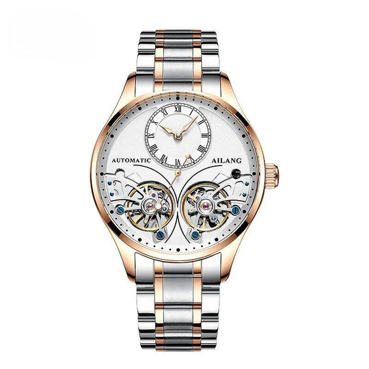 Dobbelt Tourbillon Luminøs Mekanisk Ur