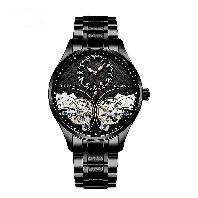 Dobbelt Tourbillon Luminøs Mekanisk Ur