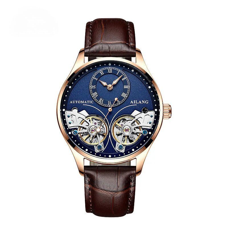 Dobbelt Tourbillon Luminøs Mekanisk Ur