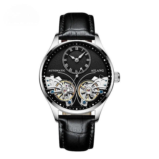 Dobbelt Tourbillon Luminøs Mekanisk Ur