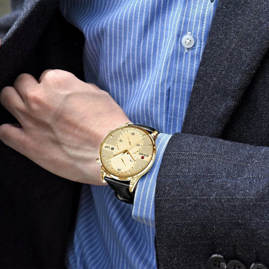 Luksus Kronograf Holdbar Kvarts Ur