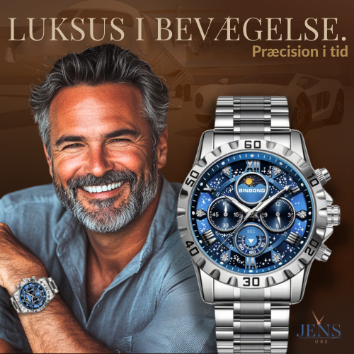 Luxury Chronograph Watch with Metal Band
