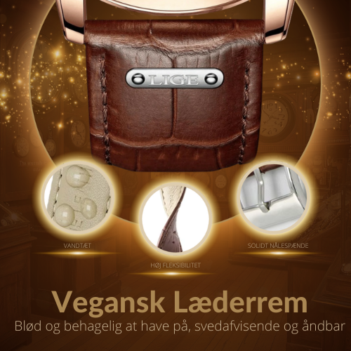 Premium Læderrem Chronograph Ur