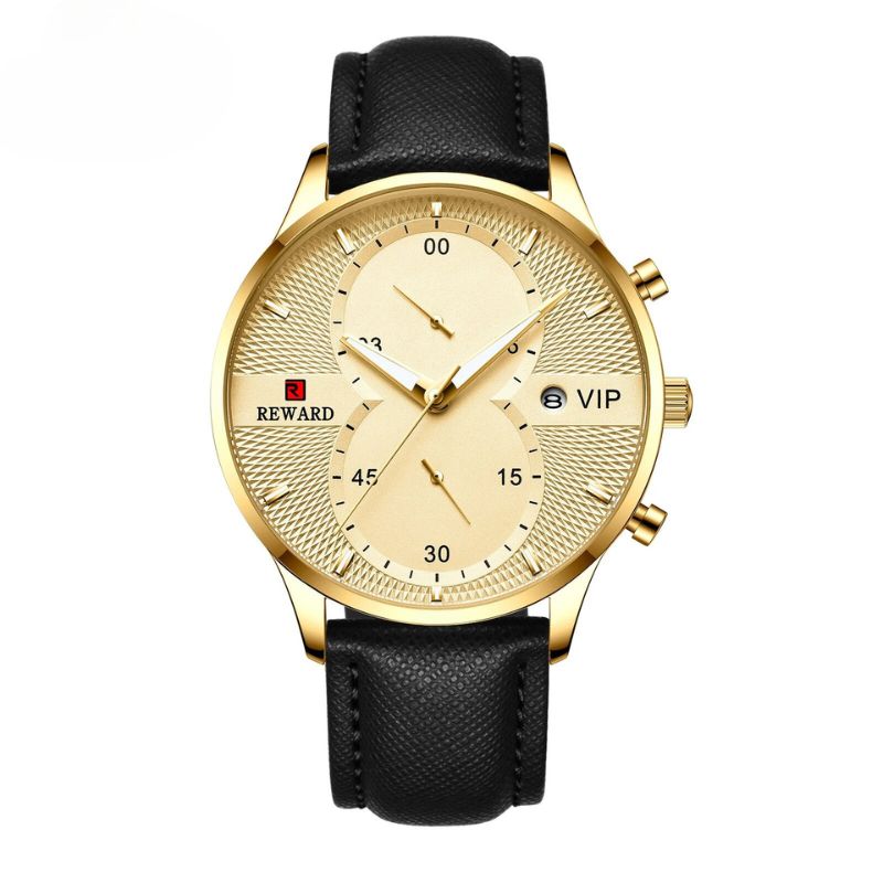 Luksus Kronograf Holdbar Kvarts Ur