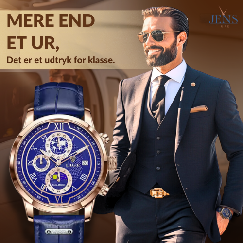 Premium Læderrem Chronograph Ur