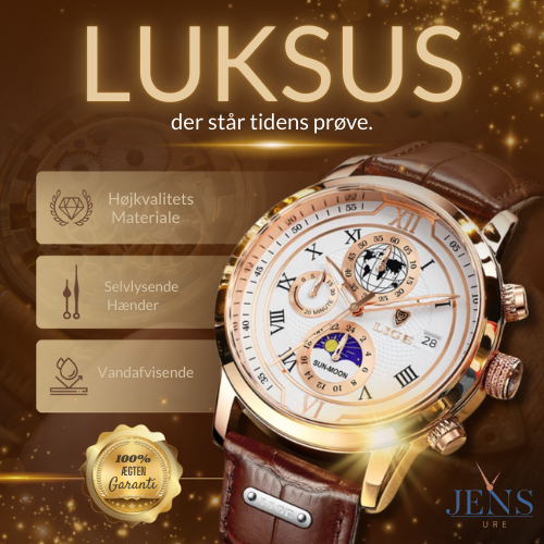 Premium Læderrem Chronograph Ur
