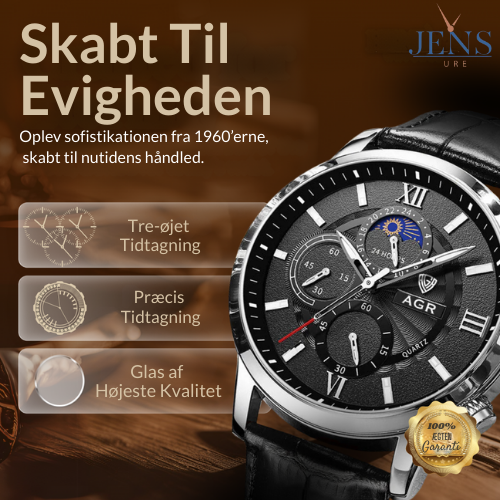 Luksus Læder Quartz Ur