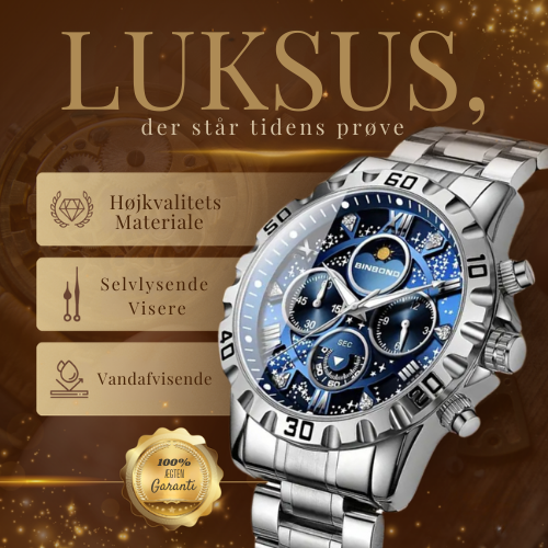 Luxury Chronograph Watch with Metal Band