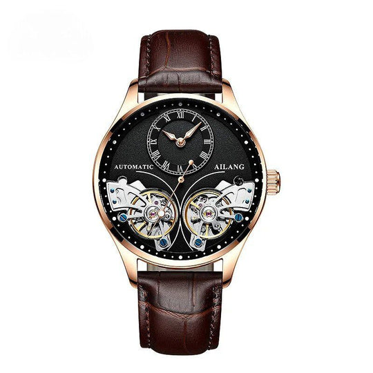 Dobbelt Tourbillon Luminøs Mekanisk Ur