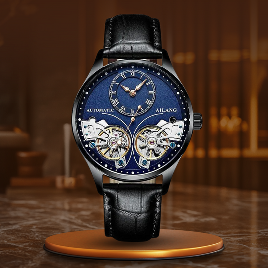 Dobbelt Tourbillon Luminøs Mekanisk Ur