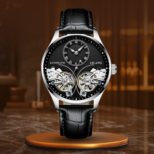 Dobbelt Tourbillon Luminøs Mekanisk Ur