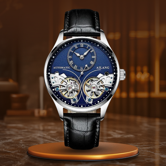 Dobbelt Tourbillon Luminøs Mekanisk Ur