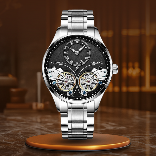 Dobbelt Tourbillon Luminøs Mekanisk Ur