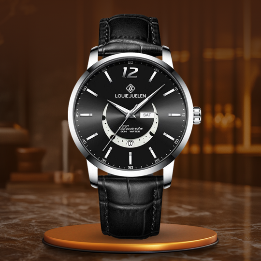 Elegant Lysende Månefase Ur