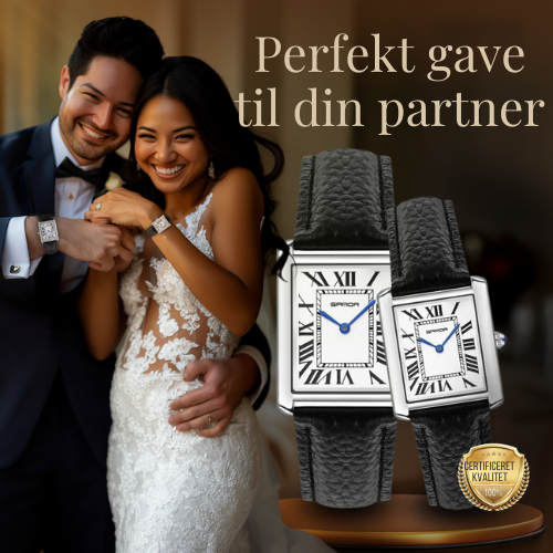 Stylish firkantede ur til par