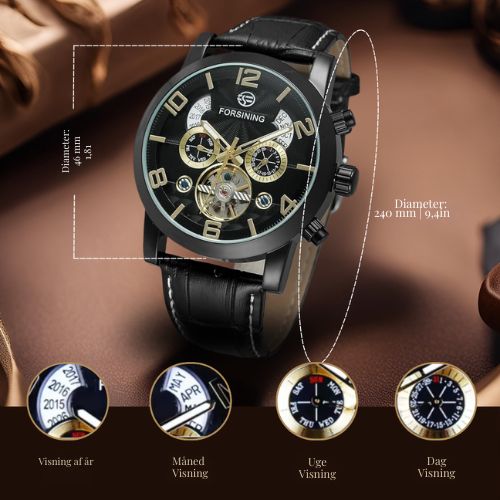 Luksus Tourbillon Automatisk Mekanisk Ur
