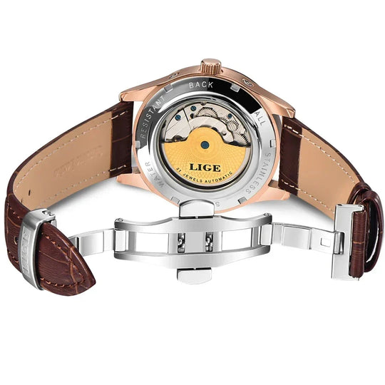Automatisk mekanisk tourbillon ur