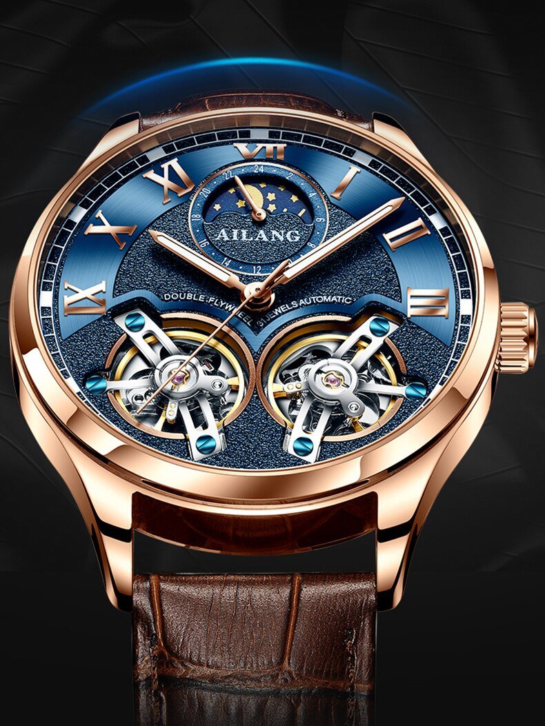 Tourbillon Design Erhvervsmæssig Mekanisk Ur